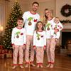 Christmas Print Crewneck Top and Jogger Pants Set Holiday Two Piece Loungewear Outfit