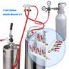 High Quality CO2 Gas Splitter Durable Metal Materials Home Brewing Supplies CO2 Regulator For Beverage Dispensing