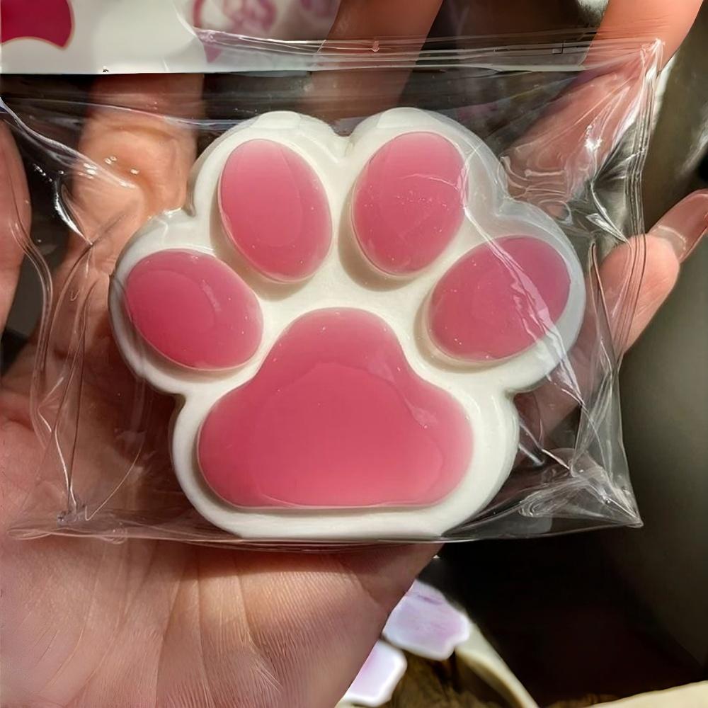 Kids Slow Rebound Pinching Decompression Stress Relief Relax Toys Kawaii Sticky Chocolate Cat Paw Squeeze Toys For Children Gift