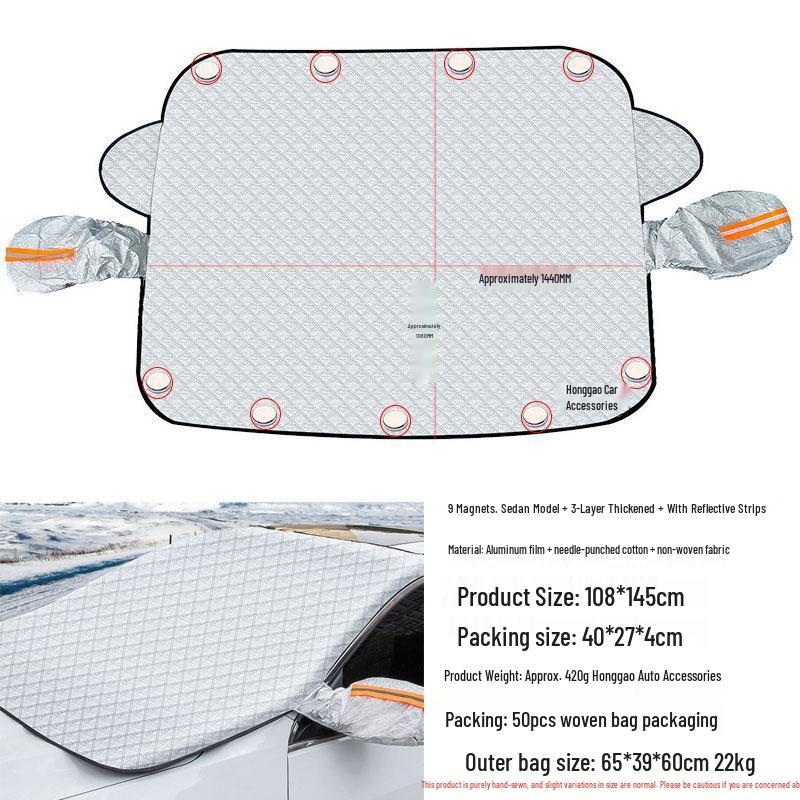 Magnetic Car Snow Shield - Winter Anti-Frost, Anti-Freeze, Sun Protection Cover