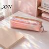 Lightweight Stationery Bag Gradient Color Pencil Case, Cute Cylindrical Pen Pouch for Ink Spill Resistant Case Girls, Waterproof Students School