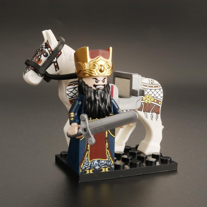 Drei Königreiche Xiaoxia Romance Soldat Zusammengebautes Spielzeug Bausteine Ma Guanyu Figur Junge Puzzle Macht Kleines Geschenk