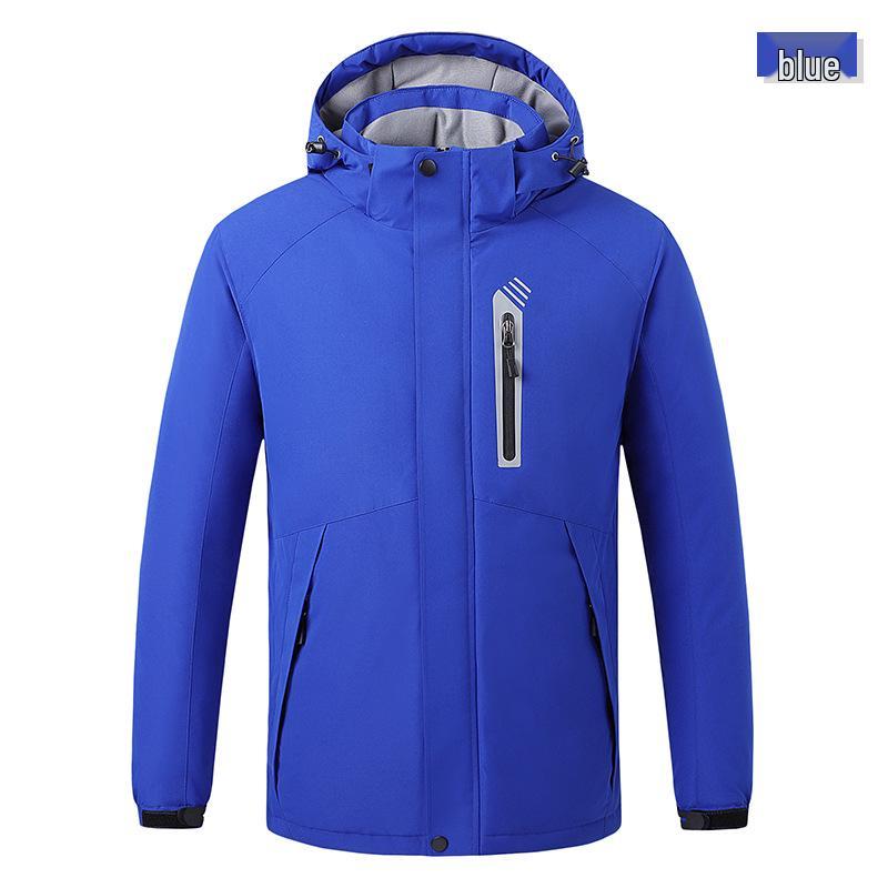Heated Fleece-Lined Windbreaker for Men & Women - USB Charging, Warm Outdoor Mountaineering Jacket