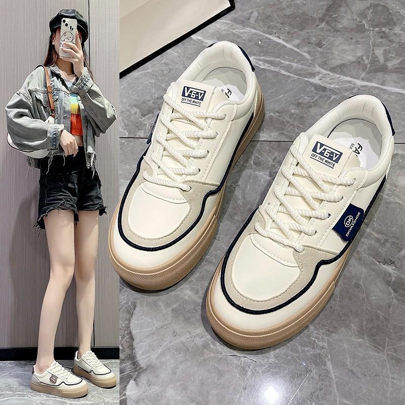 Autumn Thin White Shoes Women's New Flat Popular Leisure Sneakers Sneakers