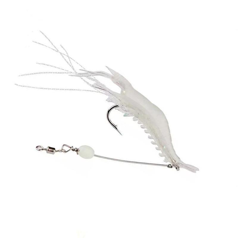 9cm Simulation Prawn Fishing lure Multicolor Luminous Tackle Bait Sea fishing Soft bait fishing tool