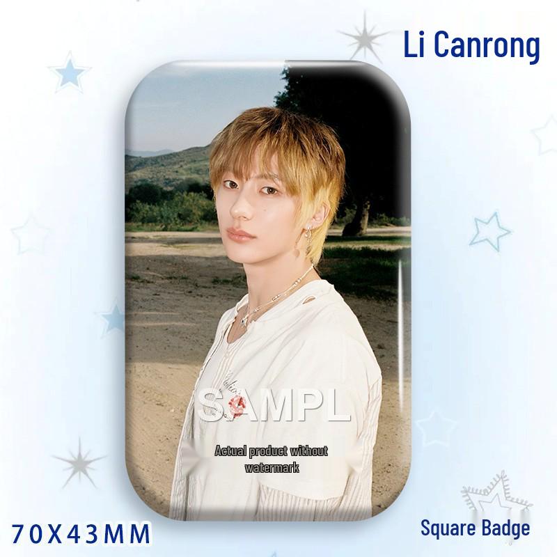 Li Canrong Concert Star Badge Laser Sticker Brooch Ornament