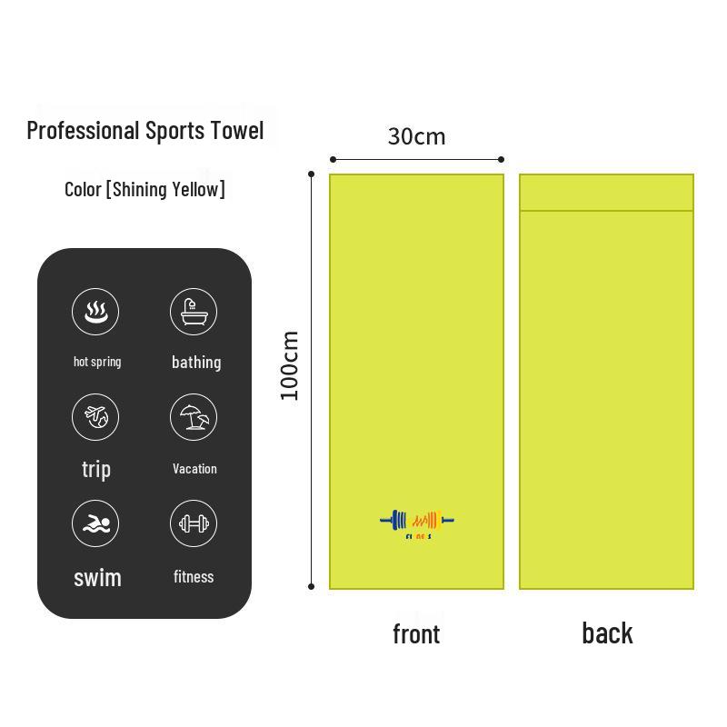 Quick-Dry Sweat-Absorbent Fitness Towel for Outdoor Sports, Gym, Running, and Basketball