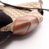 Used GUCCI GG canvas sherry line Shoulder Bag 337598 canvas leather Beige Brown Used Women