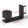 Barn Door Track Roller System Easy Installation Carbon Steel Base Door Guide AntiWobble Design Matte Black Finish