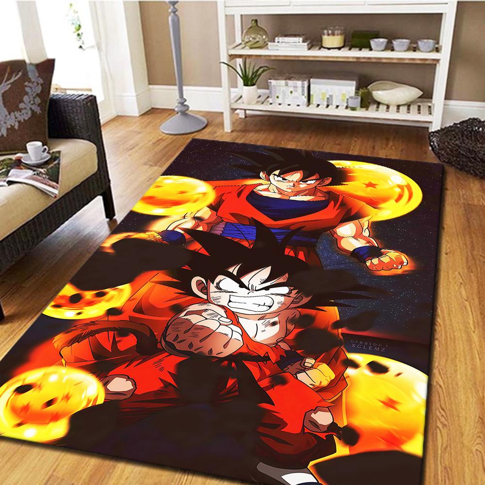 Son Goku Carpet, Cool Movie Mat for Home Decor, Digital Print Bedroom Floor Rug, Living Room Mat -HYQ16