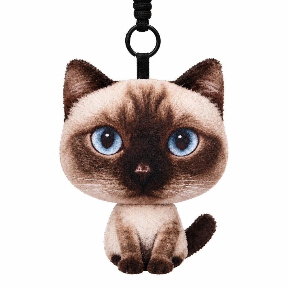 Lovely Cat Doll Cat Plush Doll Keychain Plush Car Key Ring New Doll Bag Pendant Gifts