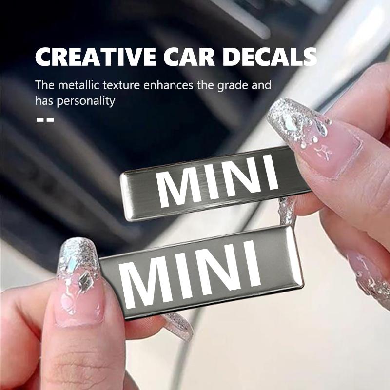 Для MINI Алюминиевый сплав Автомобильный Логотип Наклейка на Багажник Шильдик Декоративная Наклейка Аксессуары R52 R53 R56 R57 R58 R60 CLUBMAN COUNTRYMAN t4