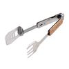 BBQ Multi-Tool 4 (Tongs/Fork/Turner/Bottle Opener) with Case, UG-3287, Silver