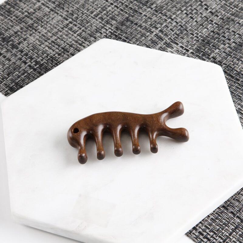 1 деревянный акупрессурный гуаша массажер