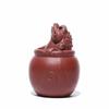 Yixing Sculpture Purple Clay Tea Pet Ornaments Lucky Golden Toad Statue Tea Figurine Crafts Home Tea Set Decoration Handmade Art