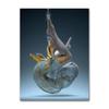 Abstract Metal Figure Statue Canvas Painting Poster and Prints Golden Portrait Sculpture Wall Picture for Living Room Home Decor