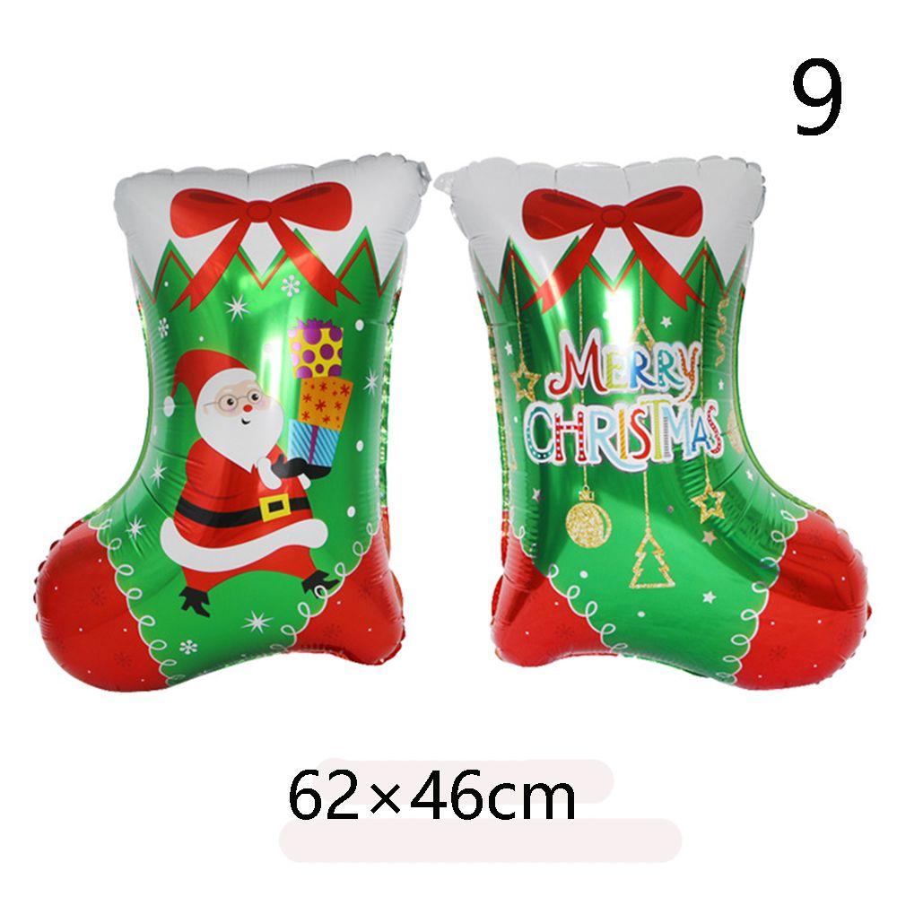 Snowman ChristmasTree Santa Claus Air Balloons Cartoon Balloons Christmas Decorations Aluminum Foil