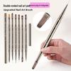Metalowy długopis wielofunkcyjny do zdobienia paznokci, dwustronny: Liner, Malowanie, Modelowanie żelem, Rozprowadzanie, Przedłużanie
