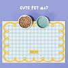 Cat & Dog Feeding Mat: Absorbent, Non-Slip Placemat - Easy Clean, Stain Resistant with Cartoon Design