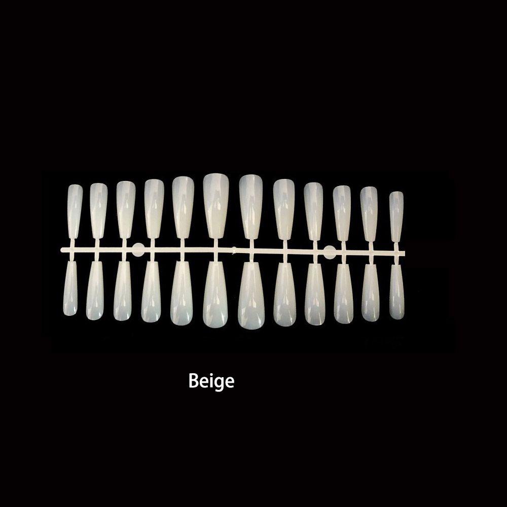 24Pcs/Set Matte Manicure Extension False Nails Nail Tips Coffin Fake Nail Ballerina Nail