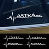 For Vauxhall Astra Corsa Insignia Crossland X Vectra Zafira Meriva Car Side Window Styling Stickers Tuning Accessories
