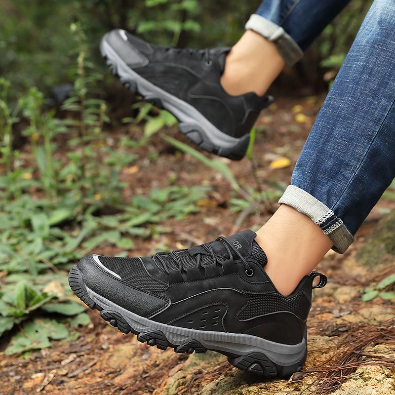 Popular 2024 Autumn Men's Sports Shoes Non-slip and Wear-resistant Casual Shoes Men's Large Size Men's Shoes Outdoor Hiking Shoes