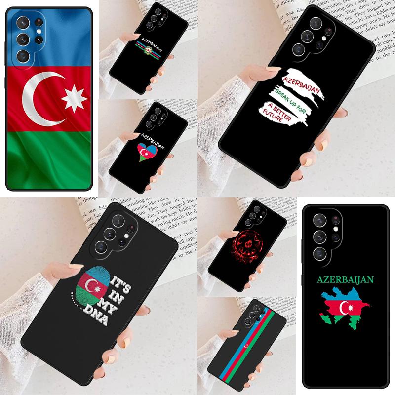 Azerbaijan Heart Love Flag Cell Phone Case for Samsung Galaxy S26 Ultra S25 S24 S23 S22 S21 S20 Note10 Cover