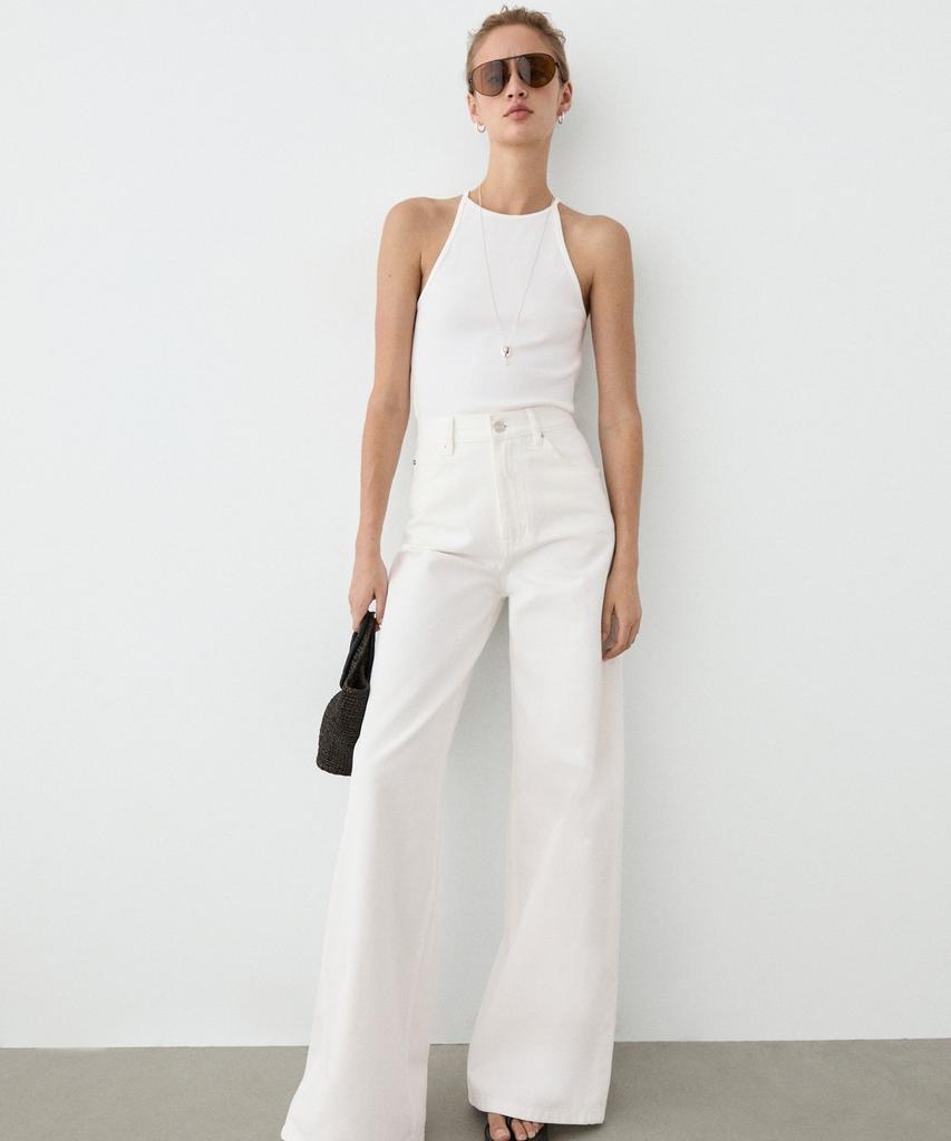 Masimodutti High-Rise Wide-Leg Jeans