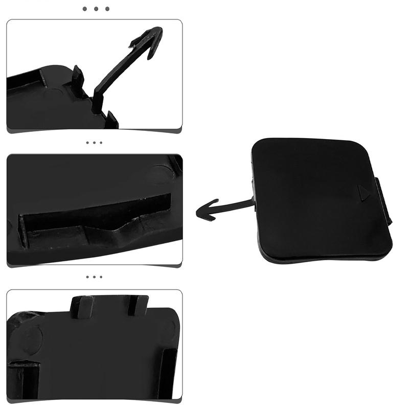 Front Bumper Tow Hook Eye Cover Cap Unpainted For BMW E39 525i 528i 530i 540 1997-2003 51118212527