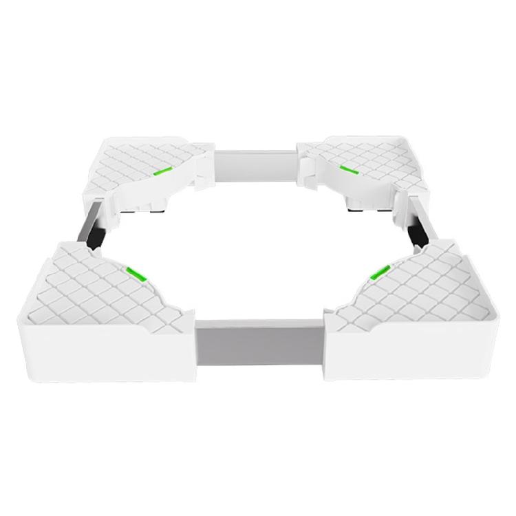 

Stacking Washer Base Stand Mobile Design Metal Construction Rolling Washer Base Suitable for 45-70cm Laundry Units білий