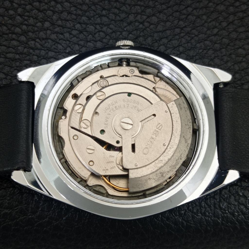 REFURBISHED SEIKO 5 AUTOMATIC 6309A JAPAN MENS VINTAGE SILVER WATCH a442580-1