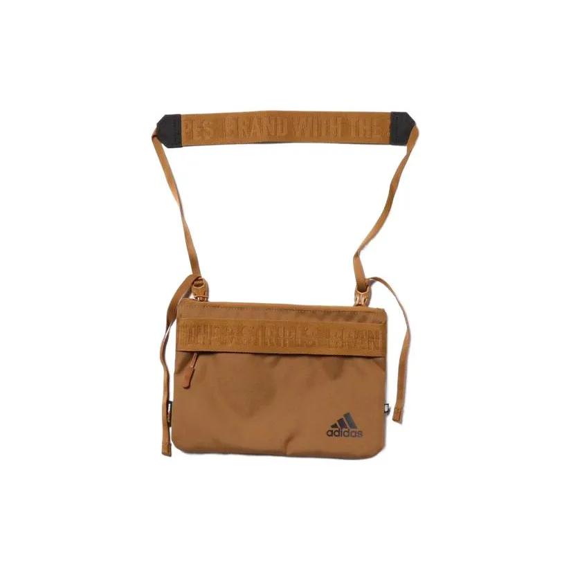 Adidas Adjustable Strap Polyester Shoulder Bag Regular Men's Earth Yellow (Unisex) Shoulder Bags HN8189