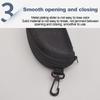 Portable EVA Glasses Case with Carabiner Hook Colorful Sunglasses Hard Case Zipper Eyeglasses Protector Box Holder