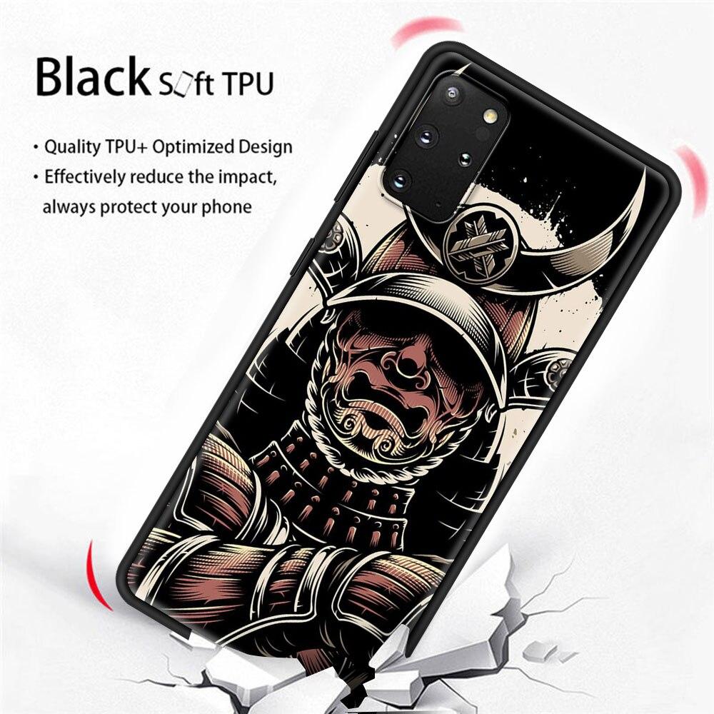 Japan Samuraj Ninja Mobilskal För Samsung Galaxy S20 FE S21 Ultra S20 S10 S9 Plus S10E S8 Mjukt silikon TPU Baksida