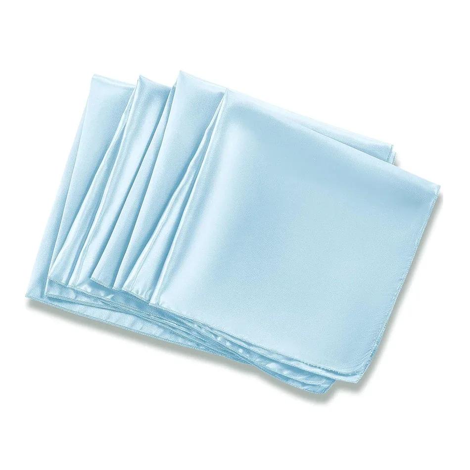 12PCS Satin Weddings Napkins Cloth 30X30cm Dinner Polyester Table Decor For Party Birthday Wedding Decoration