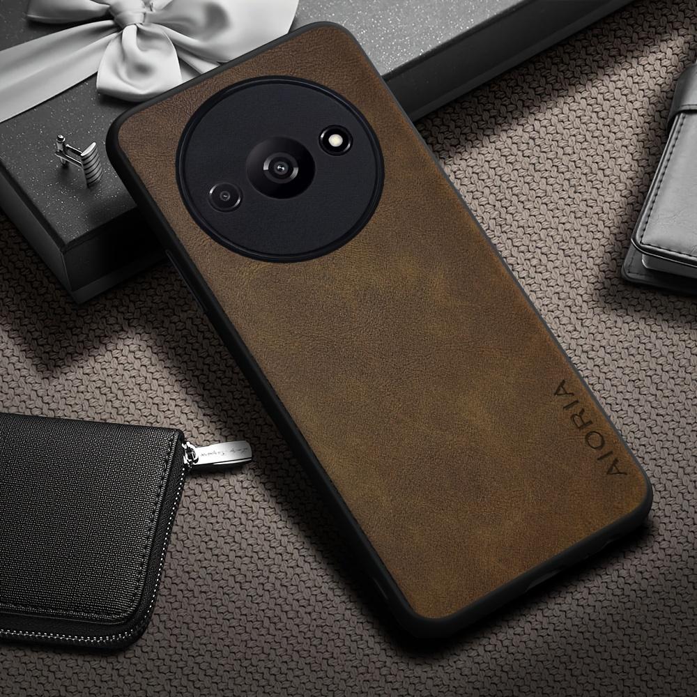 Phone Case: Luxury Retro Synthetic Leather Phone Case for Xiaomi Redmi A7 Pro A5 A3 4G Matte Soft Bumper Hard Back Cover Fashion Protective Case