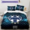 Monter-rey Football Crest Art Printed Pattern Duvet Cover Set – includes 1 duvet cover and 2 matching pillowcases Bedroom decor Christmas gifts