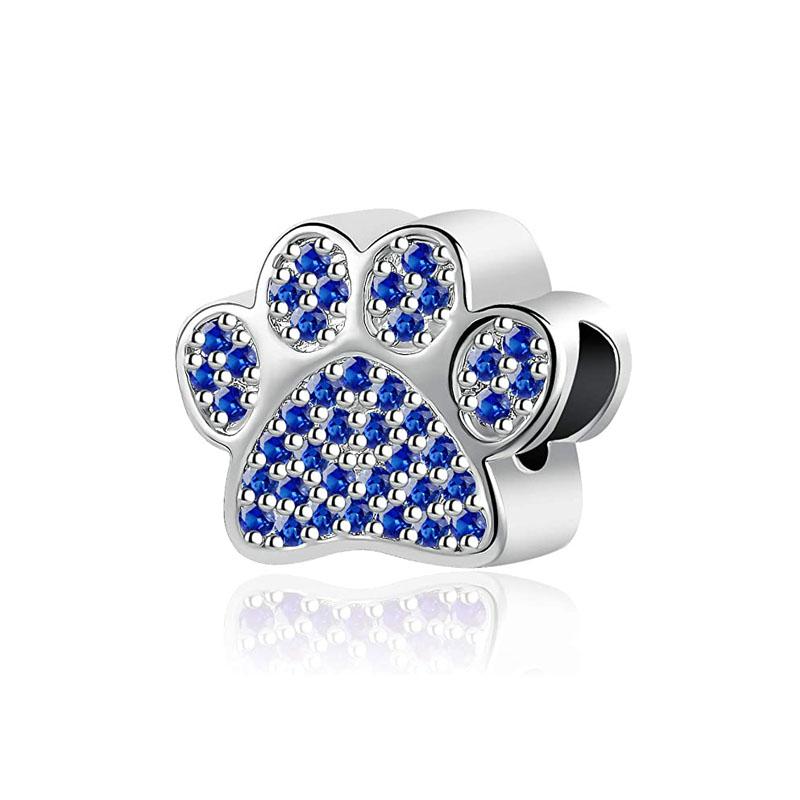 New 2024 925 Sterling Silver Plated Blue Pave Series Star Owl Butterfly Moon Pendant Diy Jewelry Bead Fit European Bracelet