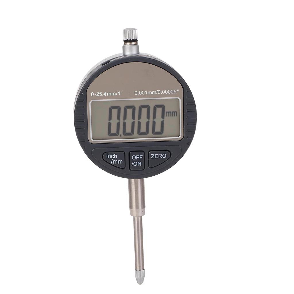 Digital Dial Indicator 0 25.4mm 5 Digit Large LCD Display Accurate Electronic Dial Test Indicator for Machinery