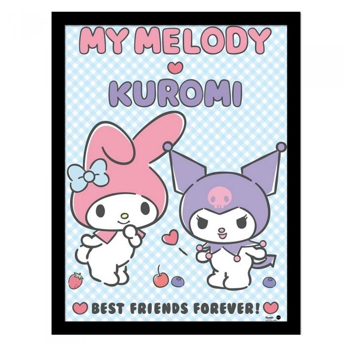 Poster înrămat Sanrio My Melody + Kuromi BFF