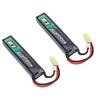 2 Stück 11,1 V 1000 mAh 15C Lipo-Akkupack mit Mini-Stecker Einzelzelle für Tamiya für RC-Auto Spielzeug
