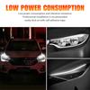 2 Pcs Drl 60Cm Led Strip Lights Daytime Running Lights Turn Signal Bulbs 12V Flexible Styling Headlight Fog Lamps White