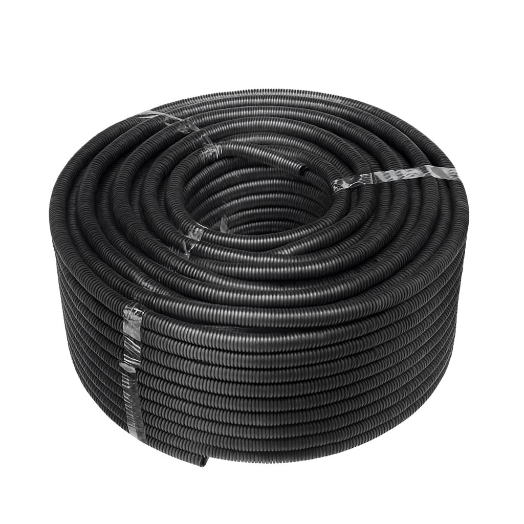 

Sea Grip Corrugated Wiring Tube, Black, 50m, for Cable Protection, Home and Automotive Use (8mm Inner Diameter)