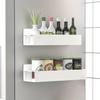 2Pcs Magnetic Spice Rack for Refrigerator Magnetic Storage Shelf Wall Mounted Fridge Organizer Spice Jar Holder