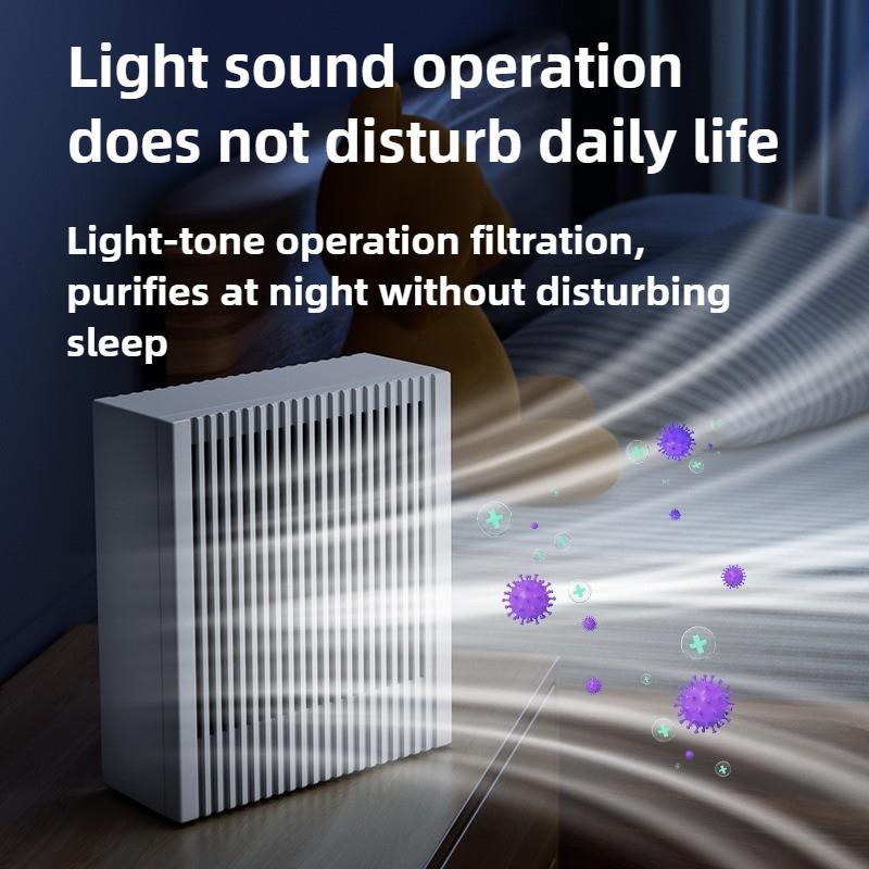Air Purifier Household Indoor Formaldehyde Odor Removal Filter USB Portable Deodorizer HEPA Technology Mechanical Operation