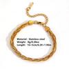 Women's Titanium Steel Color-Preserving Woven Snake Chain Layered Bracelet