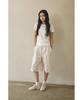 BETWEEN A AND B Mini Flower Embroidery T-Shirt [White]