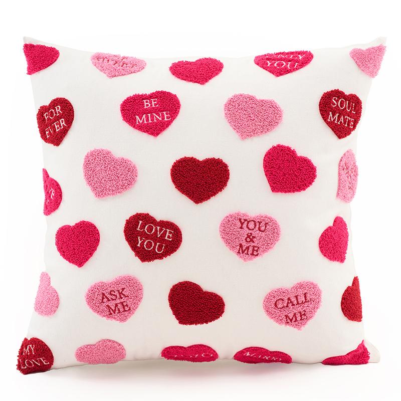 

1 шт. Наволочка для подушки «Любовь» в форме сердца, наволочки для подушек-игрушек на День святого Валентина, декорации «Сердце», «Любовь», для пар (Нет ворса))