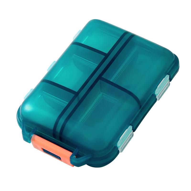 Portable Pill Organizer - 7-Day, 3-Times Daily Dispenser with Large Capacity and Medication Reminder