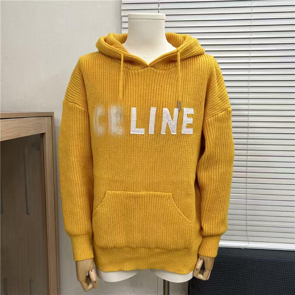 Men's CE Home 25SS Autumn/Winter Big Logo Jacquard Knit Sweater